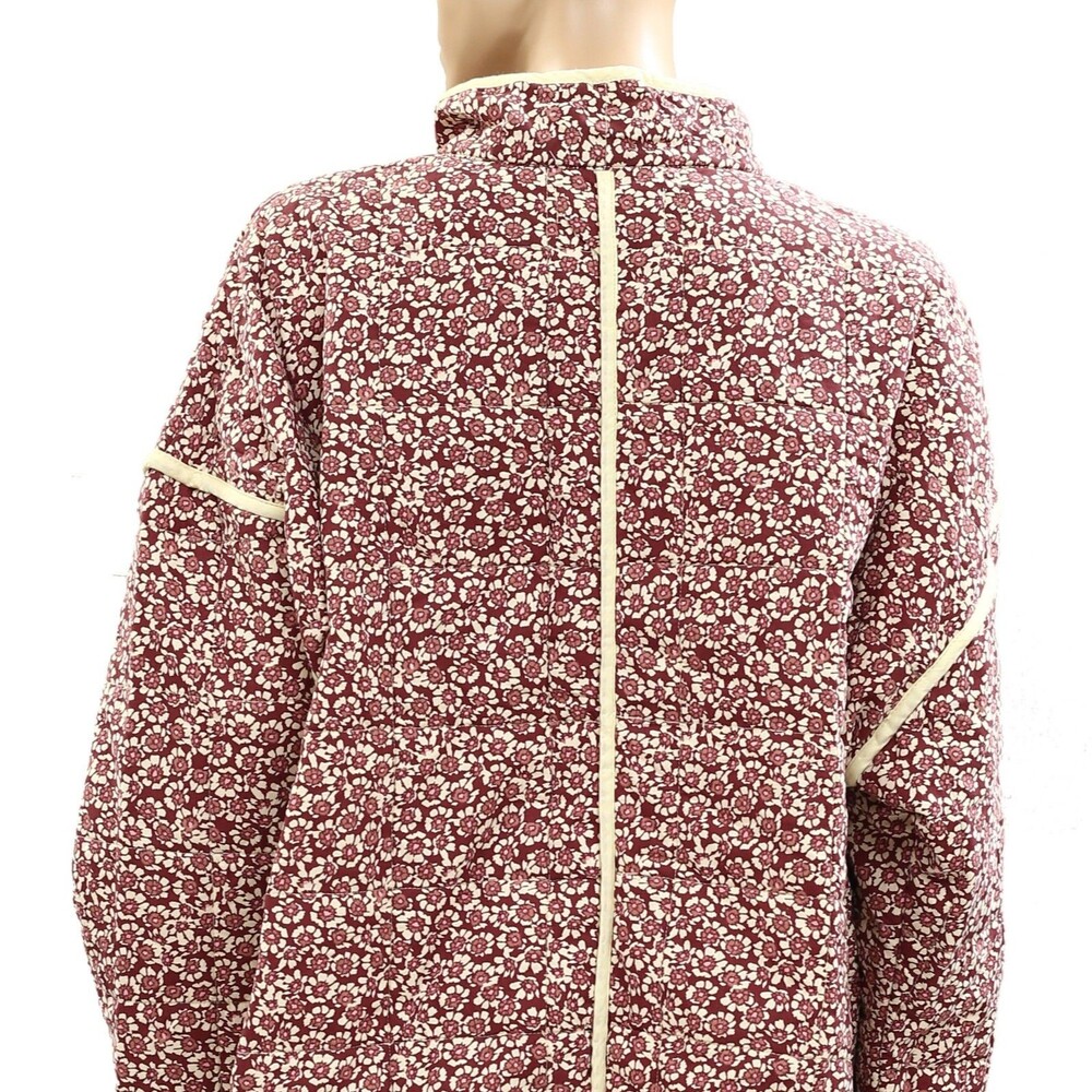 Free People Chloe Jacket Top Floral Print Quilted Dolman Long Sleeve M 285537 - Picture 5 of 6